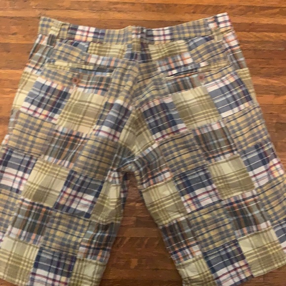 Creating Limitless Heights Yellow Plaid Shorts - Picture 4 of 4